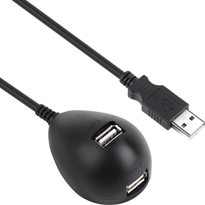강원전자 넷메이트 USB2.0 연장 스탠드 케이블(블랙) 1.8m NMC-US218B