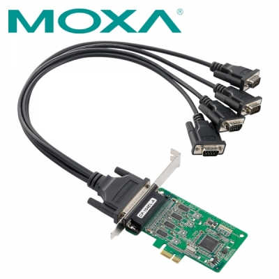 MOXA CP-104EL-A-DB9M 4포트 PCI Express 시리얼카드(슬림PC겸용)