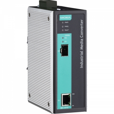 MOXA 산업용 기가비트 이더넷 광 컨버터(SFP 모듈 미포함) IMC-101G