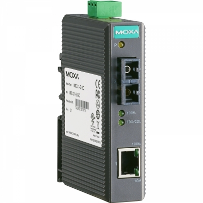 MOXA 산업용 싱글모드 이더넷 광 컨버터(SC/싱글/40Km/1310nm) IMC-21-S-SC