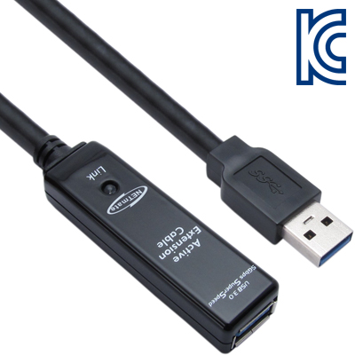 강원전자 넷메이트 USB3.0 리피터 10m (전원 아답터 포함) CBL-302-10M