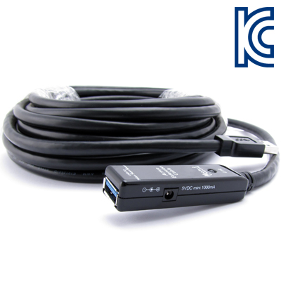 강원전자 넷메이트 USB3.0 리피터 5m (전원 아답터 포함) CBL-302-5M