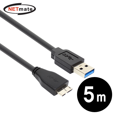 강원전자 넷메이트 USB3.0 AM-MicroB 케이블 5m CBL-PD302MB-5M