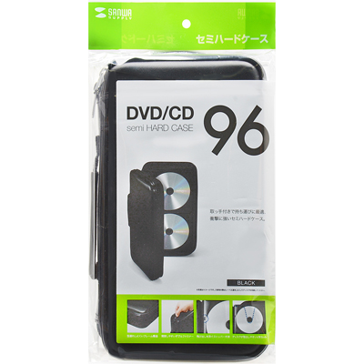 강원전자 산와서플라이 세미하드 CD/DVD 케이스 (96매/블랙) FCD-WL96BK