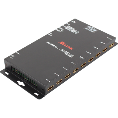 강원전자 넷메이트 4K 지원 HDMI 1:8 분배기 HS-1418IW