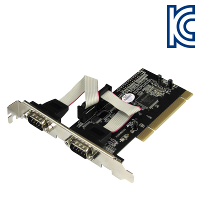 강원전자 넷메이트 2포트 PCI 시리얼카드(MOS)(슬림PC겸용) I-390