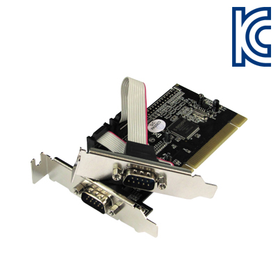 강원전자 넷메이트 2포트 PCI 시리얼카드(MOS)(슬림PC겸용) I-390