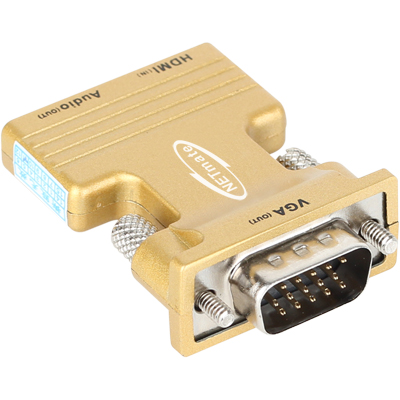 강원전자 넷메이트 NM-HV045 HDMI to VGA(RGB)+Stereo 컨버터(젠더 타입/무전원)