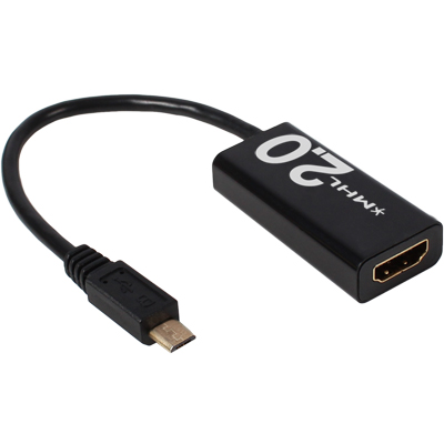 강원전자 넷메이트 MHL2.0(11핀) to HDMI 컨버터(리모트 컨트롤 지원) NM-MHL220