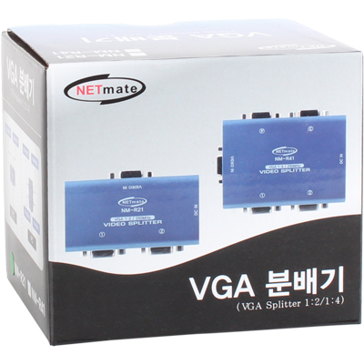 강원전자 넷메이트 VGA(RGB) 1:2 모니터 분배기(250MHz) NM-R21