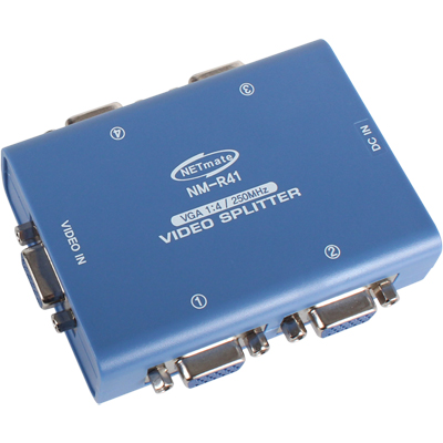 강원전자 넷메이트 VGA(RGB) 1:4 모니터 분배기(250MHz) NM-R41