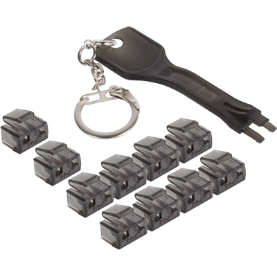 강원전자 넷메이트 RJ-45 포트 잠금장치(블랙) NM-RL01G