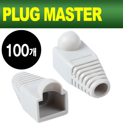 강원전자 플러그마스터 RJ-45 통부트(6mm/그레이/100개) NM-SR001G