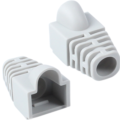 강원전자 플러그마스터 RJ-45 CAT.6 통부트(7mm/그레이/100개) NM-SR007G