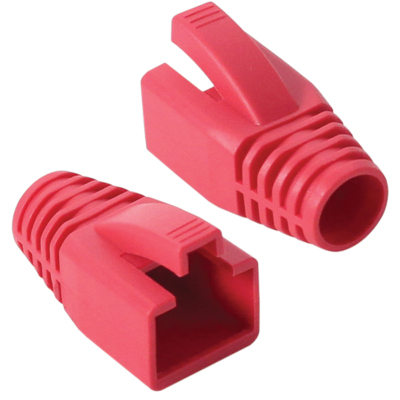 강원전자 플러그마스터 RJ-45 CAT.7/6A 통부트(8mm/레드/100개) NM-SR014R