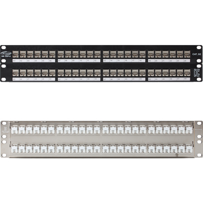 강원전자 넷메이트 CAT.5E STP 48포트 키스톤잭 판넬(2U) NM-SUP12