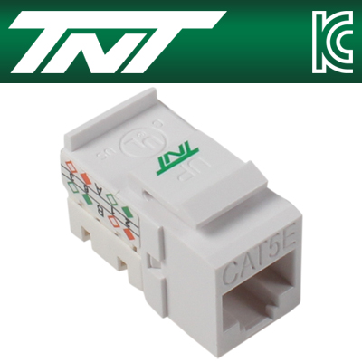 강원전자 TNT CAT.5E UTP 스냅인 키스톤잭 모듈(90도) NM-TNT78