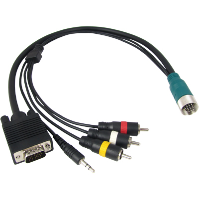 강원전자 TNT RGB+스테레오 or 3RCA 분리형(배관용) 케이블 11m NM-TNTA10S4