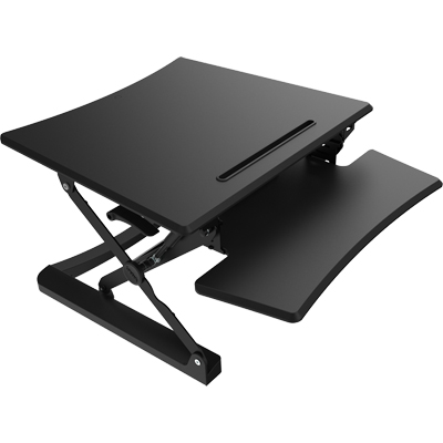 강원전자 넷메이트 스탠딩 데스크(680x590x150~500mm/블랙) NMA-LT101S