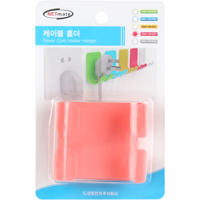 강원전자 넷메이트 NMA-WH20P 다용도 케이블 홀더(핑크)