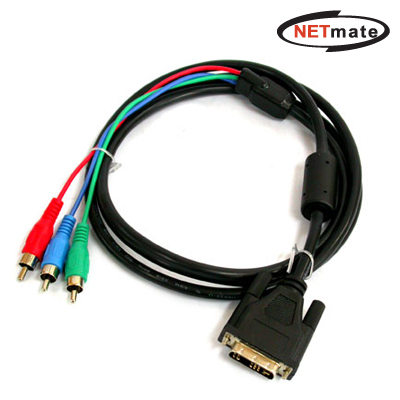 강원전자 넷메이트 DVI to 컴퍼넌트 케이블 5m NMC-DC50