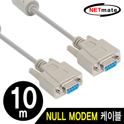 강원전자 넷메이트 9핀 NULL MODEM 케이블(필터) 10m NMC-SFF100