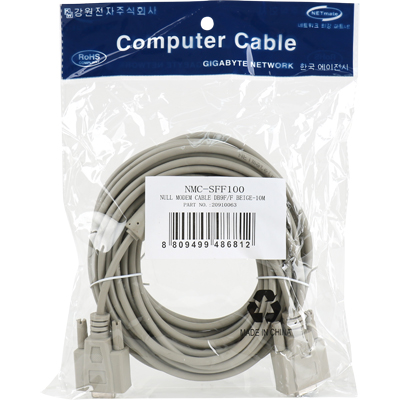 강원전자 넷메이트 9핀 NULL MODEM 케이블(필터) 10m NMC-SFF100