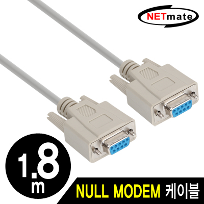 강원전자 넷메이트 9핀 NULL MODEM 케이블 1.8m NMC-SFF18