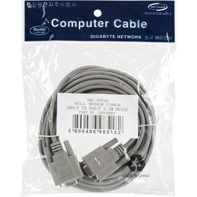 강원전자 넷메이트 9핀 NULL MODEM 케이블 5m NMC-SFF50
