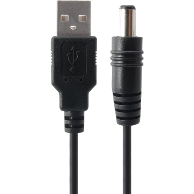 강원전자 넷메이트 USB 전원 케이블 2m (5.5x2.5mm/0.5W/블랙) NMC-UP25205