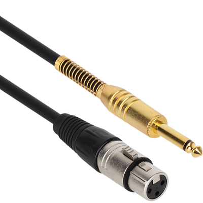 강원전자 넷메이트 XLR 캐논(F)-TS(5.5 Mono) 마이크 케이블 3m NMC-XLR503F