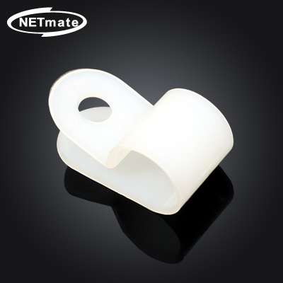 강원전자 넷메이트 케이블 정리용 클램프 (7.9mm/화이트/100EA) NMT-516R