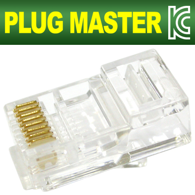 강원전자 플러그마스터 UTP CAT.5E RJ-45 8P8C 플러그-고급형 P8-007S(100개)