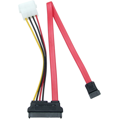강원전자 넷메이트 NMP-ST307 SATA3 22Pin 데이터/파워 Flat 케이블 0.3m