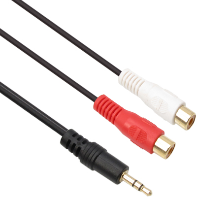 강원전자 넷메이트 스테레오 to RCA연장 2선 케이블(2.8mm) 1.5m NMA-SR150F