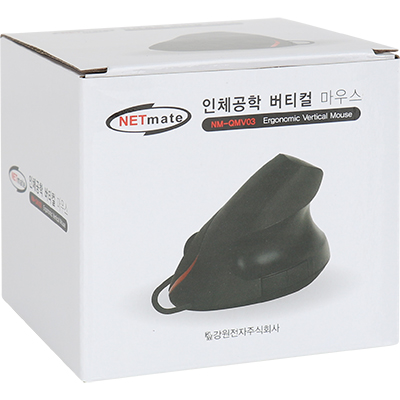 강원전자 넷메이트 NM-QMV03 USB 인체공학 버티컬 마우스