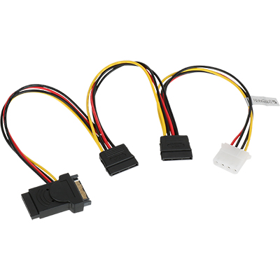 강원전자 넷메이트 NMP-ST53G SATA(F) to SATAx3 & IDE 전원 케이블