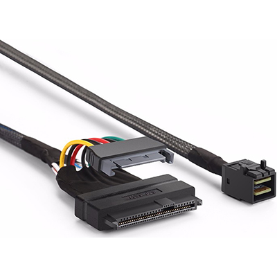 강원전자 넷메이트 NMC-GC981 내장형 Mini SAS HD(SFF-8643)/U.2(SFF-8639) 케이블 0.5m