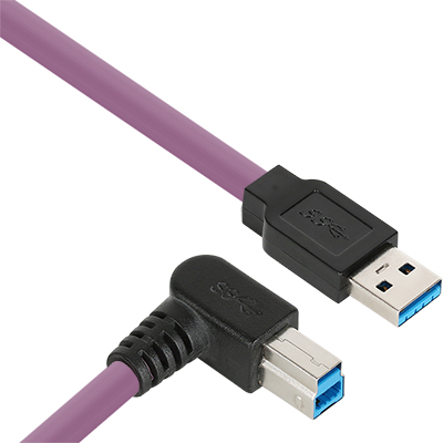 강원전자 넷메이트 USB3.0 High-Flex AM-BM 케이블 2m (독일 igus 선재/igus/꺾임) CBL-HFPD3ig-2mRA
