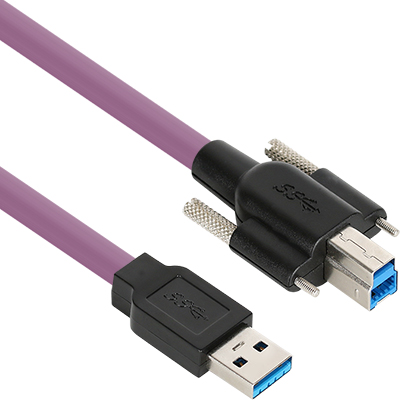 강원전자 넷메이트 USB3.0 High-Flex AM-BM 케이블 2m (독일 igus 선재/Lock) CBL-HFPD3igS-2m