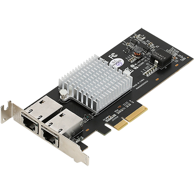 강원전자 넷메이트 N-440 NBASE-T PCI Express 듀얼 기가비트 랜카드(Intel X550-AT2 칩셋)(슬림PC겸용)