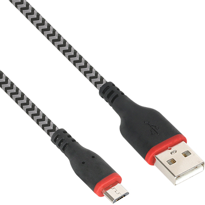 강원전자 넷메이트 NMC-UMC02 USB2.0 마이크로 5핀 패브릭 케이블 2m