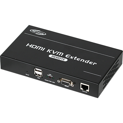 강원전자 넷메이트 NM-QMS3300R 국산 HDMI/VGA + USB + Audio + RS232 멀티포맷 KVM IP 익스텐더 리모트 유닛(Ethernet Base 150m)