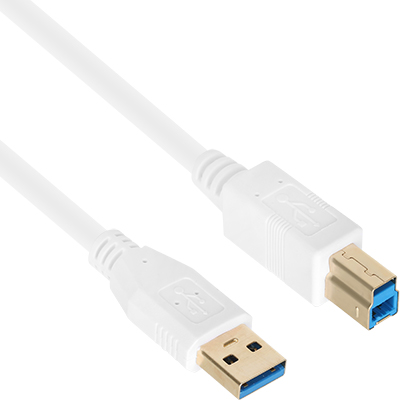 강원전자 넷메이트 NM-UB320Z USB3.0 AM-BM 케이블 2m (화이트)