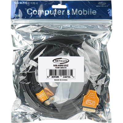 강원전자 넷메이트 HDMI to DVI Gold Metal 케이블 3m NM-HD03GZ