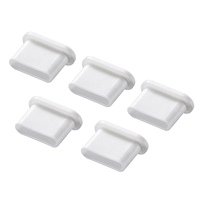강원전자 산와서플라이 TK-CAP6W USB Type C Female 보호캡 (화이트/5개)