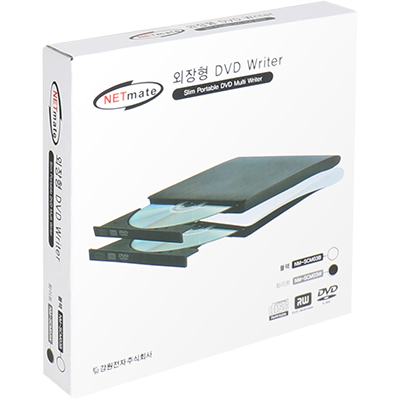 강원전자 넷메이트 외장형 슬림 DVD Writer(화이트/DVD-Multi) NM-SCM03W