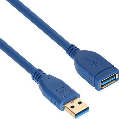 강원전자 넷메이트 NM-UF310BLZ USB3.0 연장 AM-AF 케이블 1m (블루)