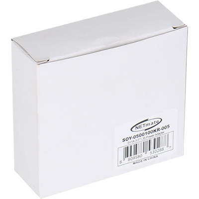 강원전자 넷메이트 SOY-0500100KR-005 DC 5V 1A SMPS 아답터[3.5x1.4mm(C:+)]