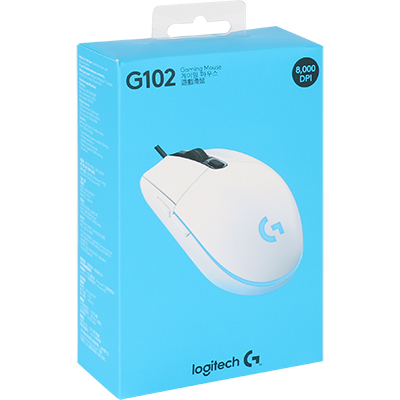Logitech(로지텍) G102 PRODIGY(백색) 유선 게이밍 광마우스